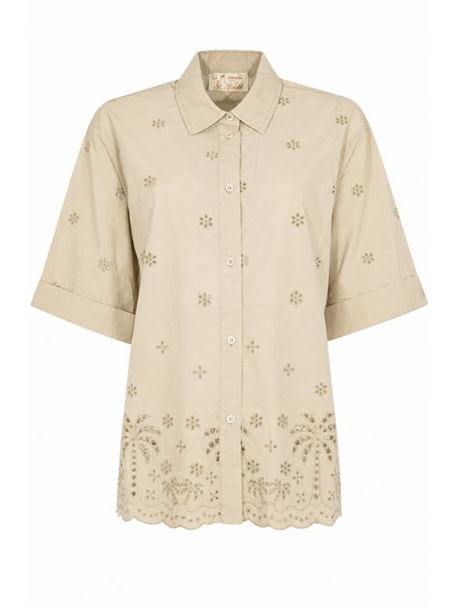 Camicia Matisse in cotone con ricami sangallo Mc2 Saint Barth | MTI000101425L